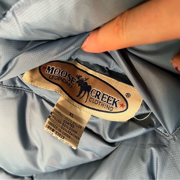 Moose Creek Blue & Navy Reversible Down Filled Puffer Vest XL - Picture 9 of 11